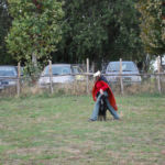 Dania e Bonny in un momento della loro prima coreografia Dania e Bonny in un momento della loro prima coreografia